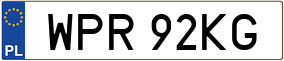 Trailer License Plate